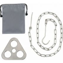 Trépied pour Grill Feu de Camp, Support Suspendu pour Trépied de Camping, Trépied De Camping Crochet de Pot, Camping Trépied de Pot, Portable Crochet