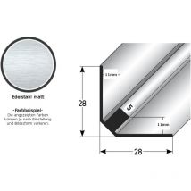 Treppeninnenecke 'Ardmore', Einfassung: 8 - 12 mm (Edelstahl matt, gebohrt)-1000-11