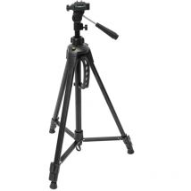 Eyepower - Treppiedi sostegno telecamera fotocamera per foto video Supporto regolabile in altezza 160 cm con manovella e testa a 3 vie sistema di