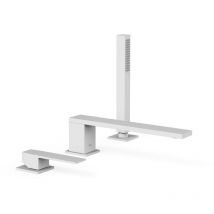 20216101BM slim Grifo Monomando para Borde De Bañera Color Blanco Mate - ref: 20216101BM - Tres