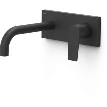 Tres Grifería - tres 21130031NM project-tres Pieza Vista para Cuerpo Empotrado De Lavabo Color Negro Mate - ref: 21130031NM