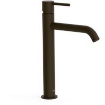 Tres - 26230701KMB study Grifo Monomando Caño Alto para Lavabo Color Negro Bronce - ref: 26230701KMB