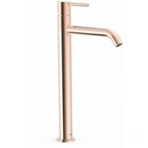 TRES 26230801OP STUDY EXCLUSIVE Grifo Monomando XXL Para Lavabo Oro Rosa 24K - ref: 26230801OP