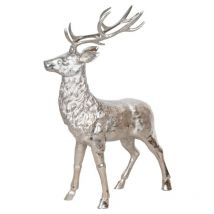 Très grand Cerf sur pied en aluminium