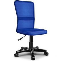 TRESKO Chaise de bureau BLEU, Fauteuil de bureau - Hauteur Réglable - Pivotante