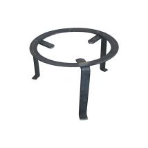 Trespolo Trespolo in schwerer Schmiedeeisen für Feuer - 25 cm h 13