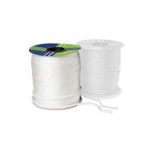 Tresse de Verre Tricotée Blanche - Au mètre linéaire 10 mm