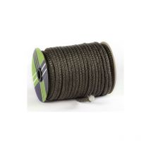 Tresse de Verre Tricotée dense Noire - Au mètre linéaire 12 mm