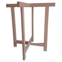 Jacquenet Malin - Tréteau en croix X-Pro sans ferrure mise en forme par assemblage perpendiculaire de 2 parties avec encoches hêtre h 71cm