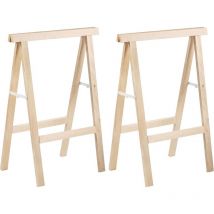 Astigarraga - Tréteau en pin 1m de hauteur section 50x23 mm (Lot de 2)