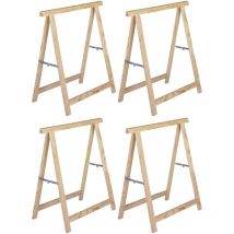 Astigarraga - Tréteau en pin standard section 40x17 mm Lot de 4