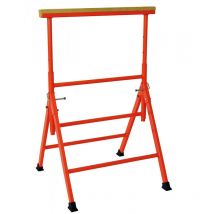 Tréteau professionnel Mondelin réglable 80 à 130cm avec une poutre bois 75cm