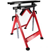 Tréteau multifonction - Servante à rouleaux 4en1 - Fixe antidérapant, rouleaux et à billes - Hauteur réglable - Charge max 200kg