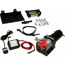 Varan Motors - Var-P3000-1B Treuil électrique 12V 1360Kg / 2720Kg 1000W, Treuil à câble longueur 10.2m Ø5.2mm