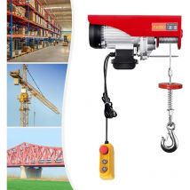 Gojoy - Treuil électrique 800 kg 1300 w Palan électrique avec interrupteur d'arrêt d'urgence, arrêt d'extrémité de grue treuil 6 à 12 m Hauteur de