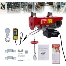 Gojoy - Treuil électrique à câble avec télécommande sans fil Treuil électrique à câble avec télécommande 220V rouge+noir avec moteur en cuivre pur et
