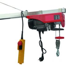 Treuil électrique 200 kg 220v mono vit.8m/mn câble long. 12 m Levac 6531C600