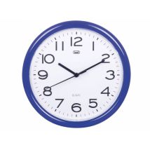 Wanduhr Trevi OM 3301 – 25,5 cm Durchmesser – Quarzuhr – Blau – Wandmontage – Quadratisch