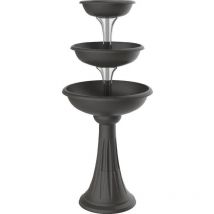 Frankystar - Trevy - Jardinière de fontaine verticale. Jardinière d'extérieur pour compositions. Capacité 29,2L. Couleur gris anthracite. Fabriqué en