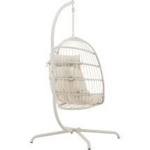 Fauteuil oeuf avec coussin Trezza