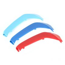 Tri-color M-performance Car Front Grill Sticker For bmw 1 Series F20 F21 2015-2019 abs Grille Strips Cover Decor
