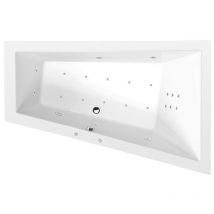 Polysan - triangl r hydro-air hydromassage Bain, 180x120x50cm, blanc