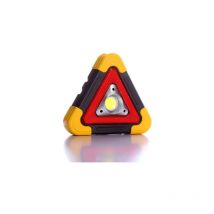 Triangle d'avertissement d'urgence portable 30 w 1200 lm led voyant d'avertissement super lumineux extérieur lampe de travail projecteur - rouge