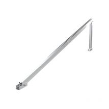 Triangle ouvert en aluminium pré-assemblé. Valable pour rails pse-c y pse-a 30o - L.1750 mm