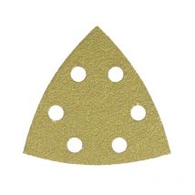 Triangles abrasifs avec velcro 6 trous grain 100