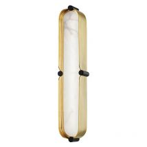 Tribeca Soporte Baño Pequeño Led Latón, Negro, Alabastro