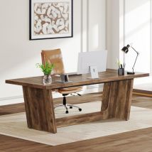 Tribesigns - Bureau Informatique, 180 x 79 x 75 cm Bureau pour Ordinateur Portable, Table d'étude, Table d'ordinateur Portable, Grand Bureau pour