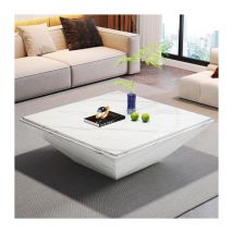 Tribesigns - Modern Coffee Table, 35.43' Center Table with Faux Marble Top