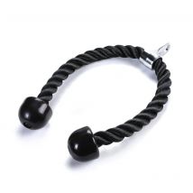 Triceps Corde Corde Nylon Double Poignée Pour L'Entraînement (1 Pièce, Noir,70cm) - Tigrezy
