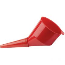 Trichter mit Sieb rot