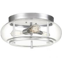 Quoizel - Elstead Trilogy Plafonnier Cylindrique Chrome Poli, IP44