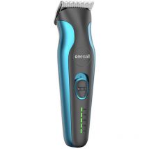 Kabelloser Tierhaarschneider, Rasierer in Schwarz-Blau 2500 mAh mit 6 Aufsätzen