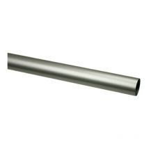 Tringle à rideau acier ø20 longueur 1,20m laqué Coloris - Nickel satiné