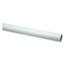Tringle à rideau acier ø20 longueur 1,50m laqué Coloris - Blanc