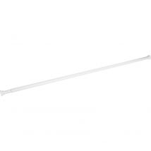 Idralite - Tringle à rideau de douche 125-225 télescopique aluminium blanc cabine de douche paroi
