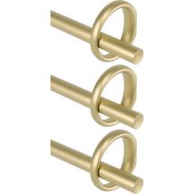 Tringle à rideaux en acier Rod Lot de 3