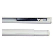 Tringle À Rideaux Type 'piatty' 150 240 Cm - Blanc - 5 Pcs