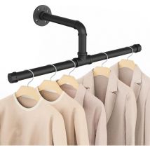 Tringle à Vêtement Industriel, Lot de 1, Portant à Vêtements Mural, 51cm Barre à Vêtements amovible et Multifonction, pour Suspendre des Vêtements