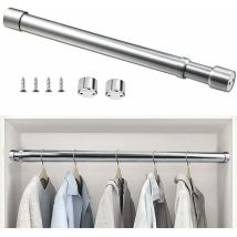 Ausziehbare Kleiderstange Aus Edelstahl, 51 Cm Bis 80 Cm, Verstellbare Teleskop-gardinenstange, Korrosionsbeständig, Ausziehbare Kleiderstange Für 