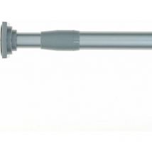 Tringle extensible entre-murs / Idéal pour une penderie / Madeinnature 135 à 250 cm - Gris clair.