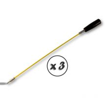 Tringle flexible pour condenseur écouvillon Raccord mâle M6 48 cm - Lot de 3 - Tringle 48 cm