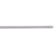 Tringle ovale 10x5 mm, 30 à 50cm, avec pitons de fixations, blanc, 2 pièces