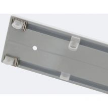 Boulet - Kit de rail à rideaux 2 Voies 2m - Fixation Plafond - Blanc - Discret & Robuste