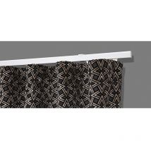 Tringles chemin de fer montées duralac - Aluminium - 2 rideau - Longueur 2 m - finition blanc Boulet