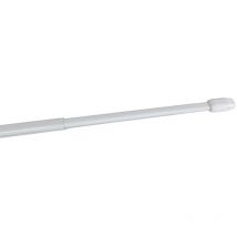 Ovale - 2 tringles à rideaux extensible 80-130cm Coloris - Blanc