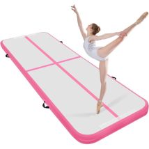 Trintion Air Inflatable Track, 10 Fuß Aufblasbare Gymnastikmatte, Air Tumbling Track, Fitnessmatte Für Gymnastik, Yoga, Kickboxen, Hip-hop-training 